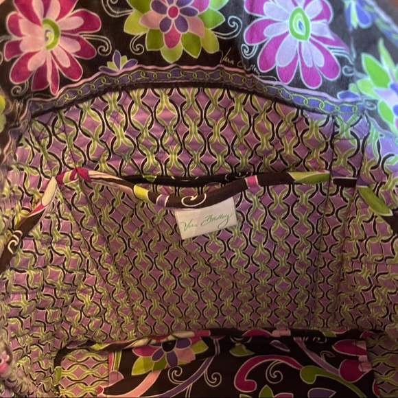 Vera Bradley Pink and Brown Tote - Picture 2 of 10